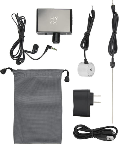 20000X Underground Water Leak Detector -70D db Detection Device | Double Probe Water Leak Detection Equipment, AC100-240V US Plug Water Pipe Monitor Kit for Construction Pipeline Inspection