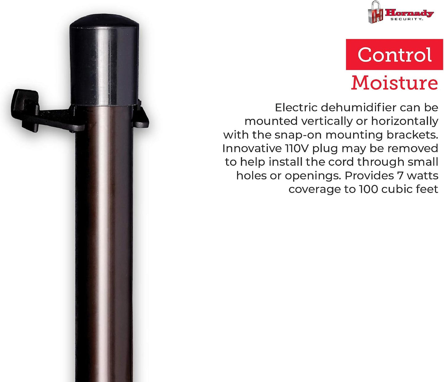 Hornady 95903 Electronic Gun Safe Dehumidifier Rod (12"),Black