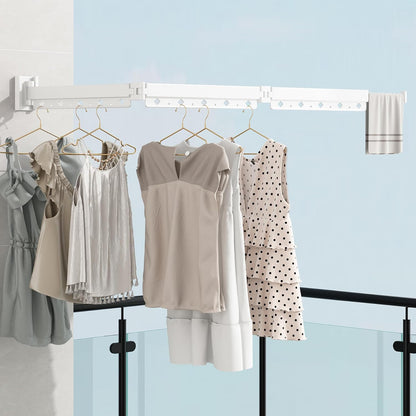 Wall Mounted Clothes Hanger Drying Folding Racks | Full 180° horizontal & vertical pivot