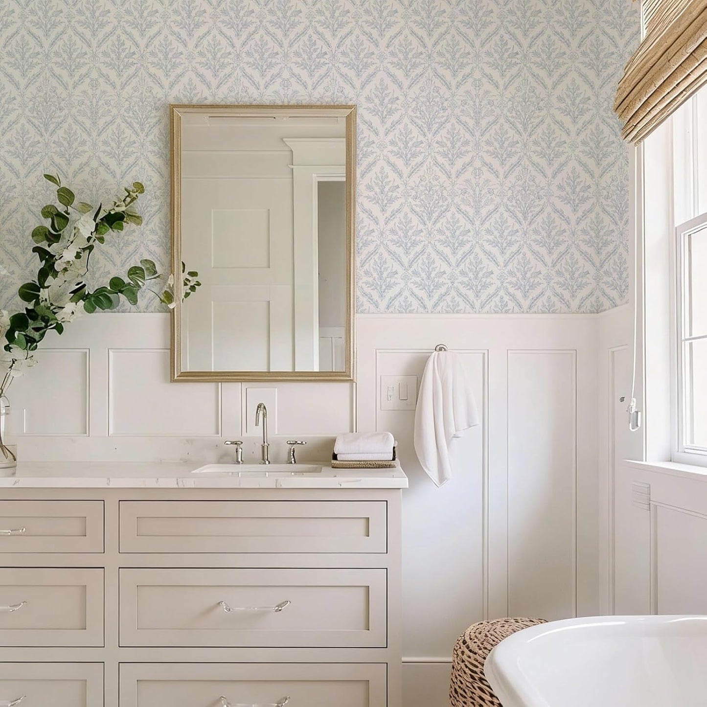 YXTII 17.3" × 78.7" Vintage Wallpaper Peel and Stick Self Adhesive Removable Neutral Wallpaper for Bedroom Drawers Cabinets