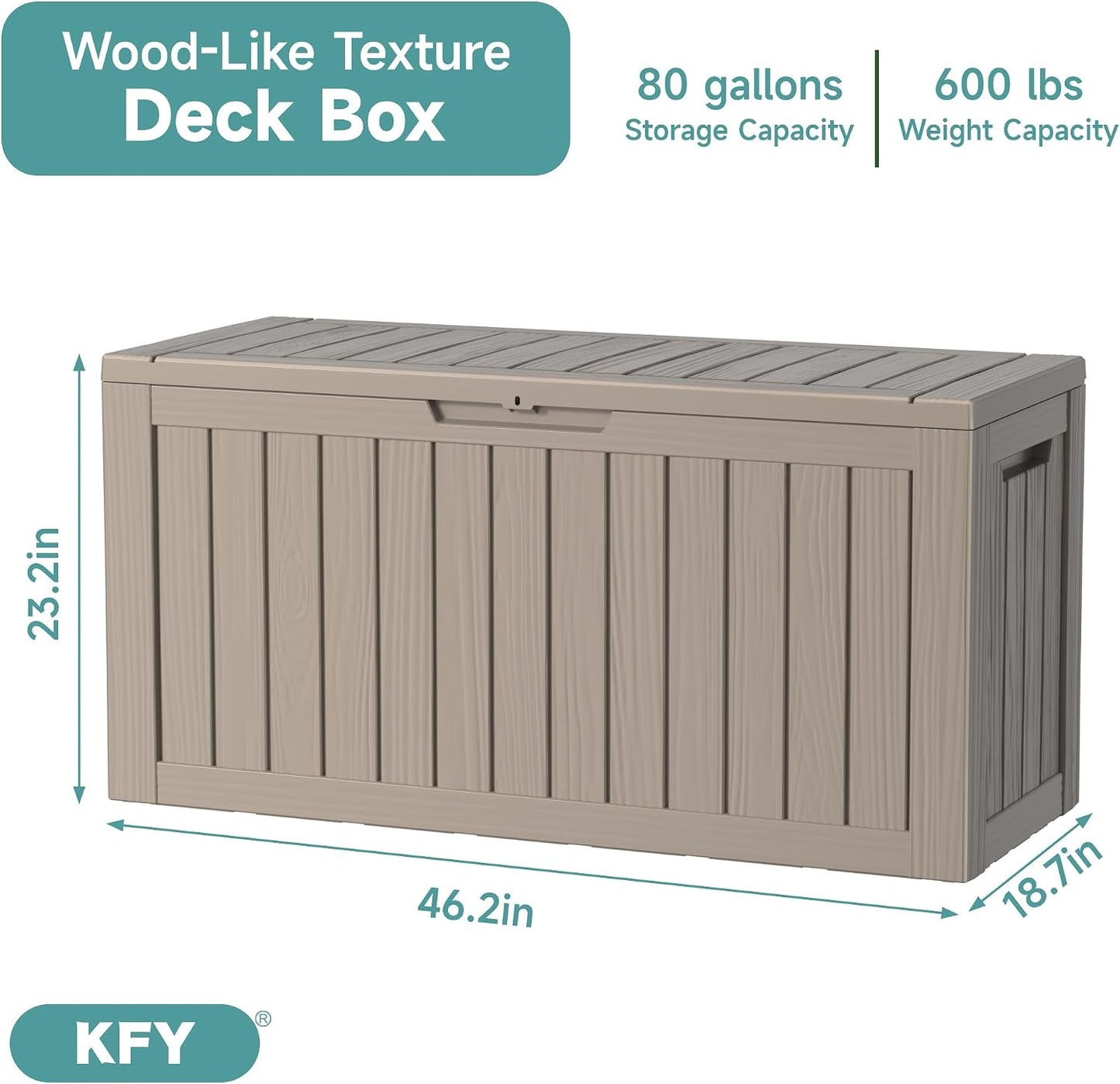 230 Gallon Large Outdoor Storage Box Waterproof, UV Resistant Resin Deck Box with Hydraulic Rod & Lockable Latch for Patio Furniture, Outside Storage Box for Garden Tools, Patio Cushions, Black