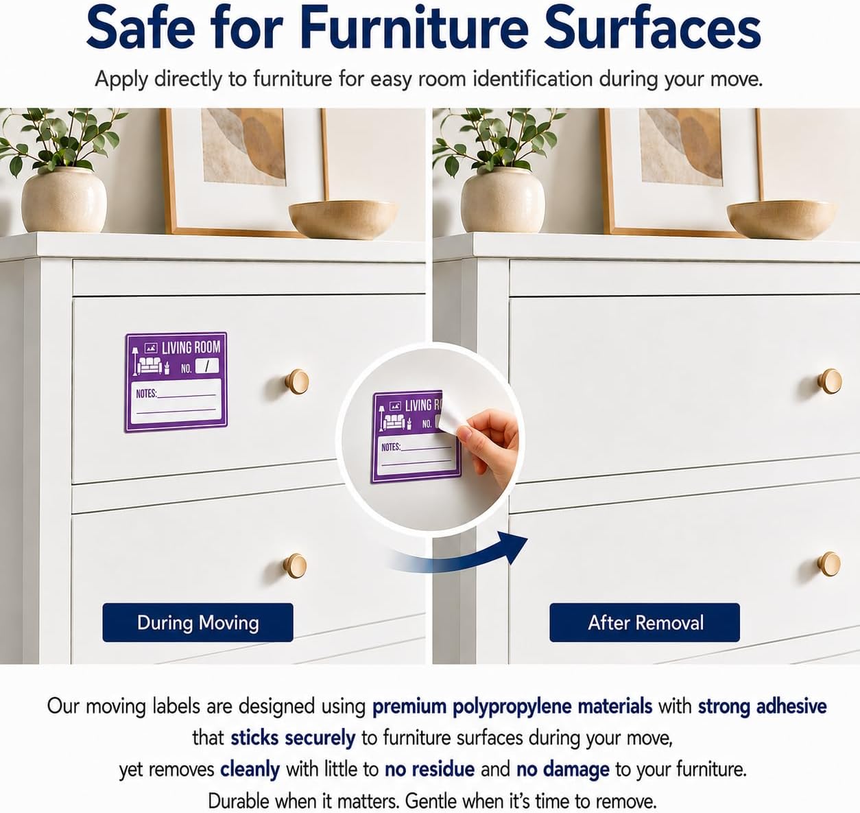 Moving Labels – 600 Premium Waterproof Color-Coded Removable Packing Stickers, 40 Sheets x 15 Medium Labels, Home & Storage