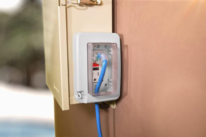 Intermatic WP6000W Low-Profile In-Use Weatherproof Cover, White - Durable Outdoor Outlet Protection | Expandable Design | Easy Installation