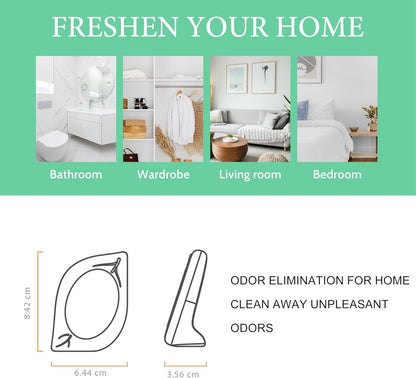 Air Freshener for Home, 4 Pack, Eucalyptus & Mint, Odor Eliminator for Small Area Closets Bathroom Pets Strong Odor, Up to 120 Days