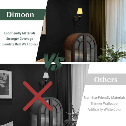 Dimoon 17.7''x118'' Peel and Stick Wallpaper White Contact Paper for New Environmentally Friendly Materials Thickening Upgrade Embossed Renter Friendly Wall Paper Modern Vinyl Wrap Countertop Bedroom