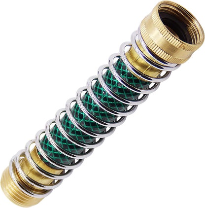 Lifynste Garden Hose Extension Adapter, Hose Kink Protector with Coil Spring, 2 Pack