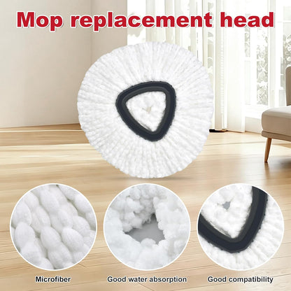 Spin Mop Handle,Mop Replace Heads,Brush and Base Compatible with O Cedar EasyWring 1 Tank,2 Microfiber Mop Refills and Brush,4-Section 30-58" Mop Handle,Mop Base Combo Set for Wet/Dry Floor Cleaning