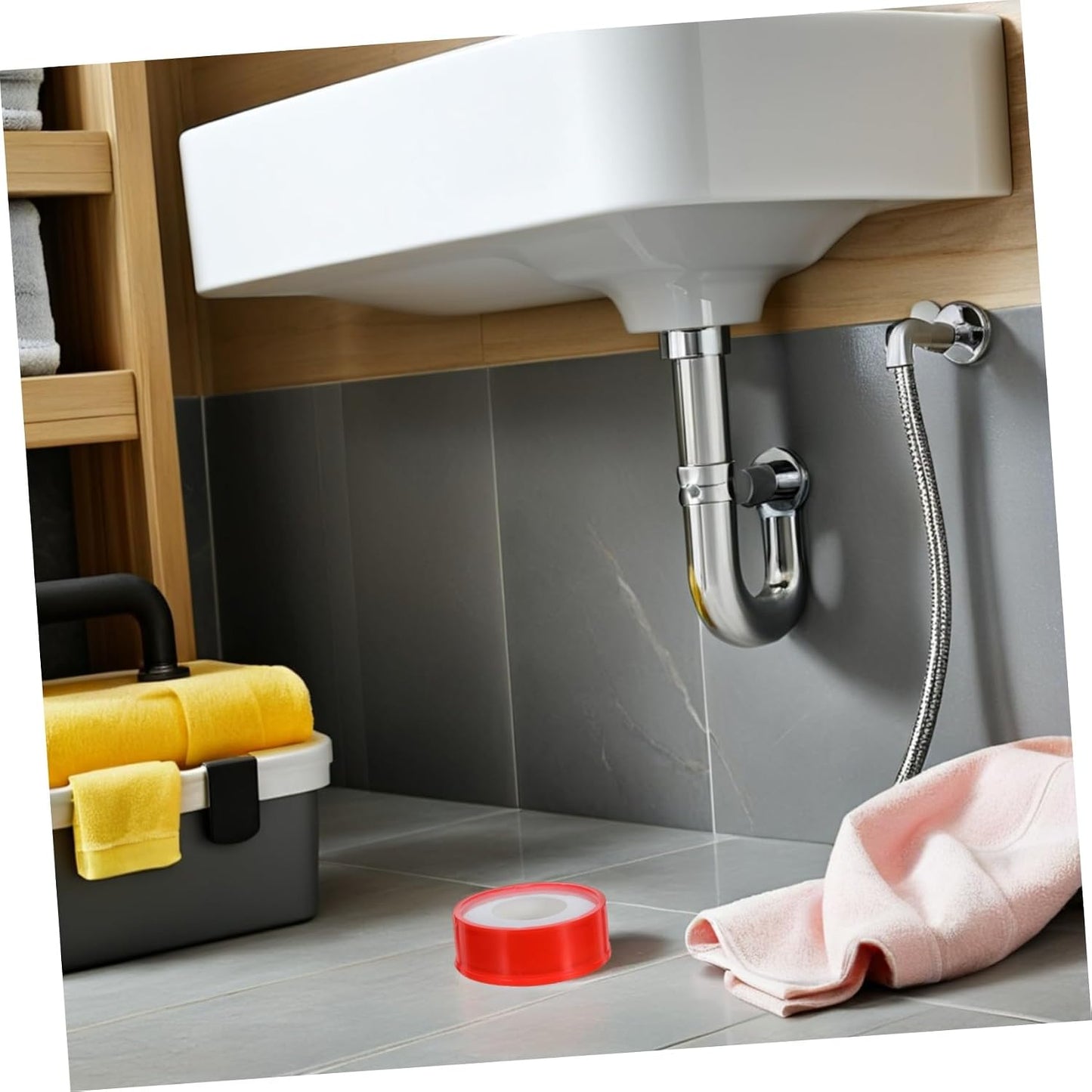 SHINEOFI 10 Rolls PTFE Thread Pipe Tape Waterproof Plumbers Sealant Tape for Kitchen Bathroom Leak Repair 20m X 15mm Thickened for Plumbing Maintenance