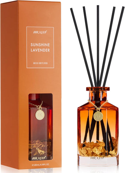 Airkeep Reed Diffuser Set,Black Forest Luxury Scented Diffuser with Sticks Long Lasting Home Fragrance for Bathroom Shelf Decor 6.09 fl oz (180ml)