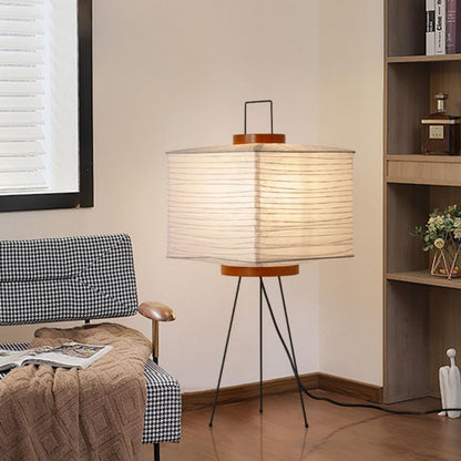 Floor Lamp Modern Dimmable Japanese Rice Paper Lantern Lamp Rice Paper Floor Lamp(A)