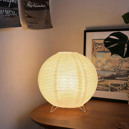 YY YEARCHY White Paper Lanterns Lantern Lamp Table Lamp Japanese Rice Lamps for Bedroom Livingroom (Ball)