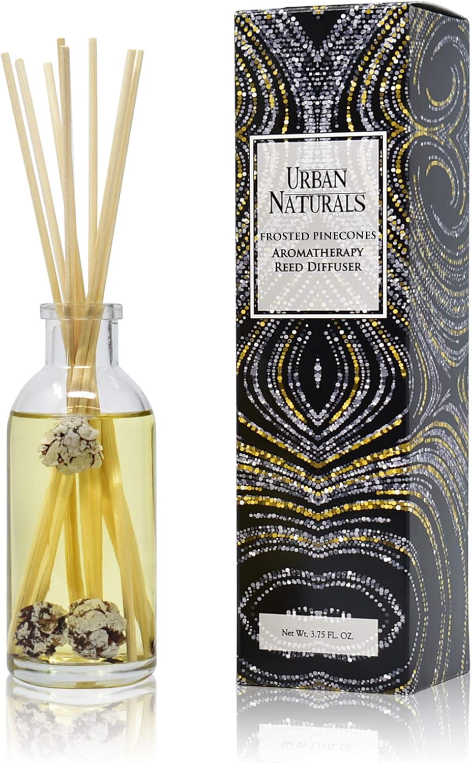 Urban Naturals Smoked Vanilla Reed Diffuser Set with Vanilla Bean, Sandalwood & Leather | Made in the USA - Colors A