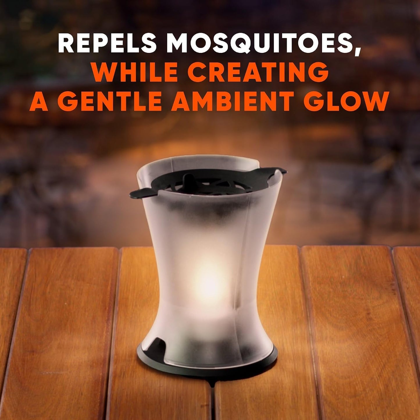 OFF! Refillable Mosquito Lamp, Repels Mosquitoes up to 10 x 10 feet, Protection for up to 6 Hours, 1 Count