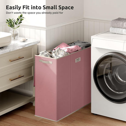 SOLEDI 180L Laundry Hamper 3 Section, Extra Large Laundry Hamper with Lid, Dirty Clothes Hamper with Sturdy Handle, Large Laundry Basket Organizer for Laundry Room, Bedroom, Hampers for Laundry