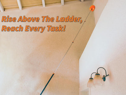 20 Foot High Reach Duster Kit with 4-12 ft Extension Pole // High Ceiling Duster Cleaning Kit with Telescopic Pole // Cobweb Duster // Feather Duster and Ceiling Fan Duster // The Ultimate Dusting Kit