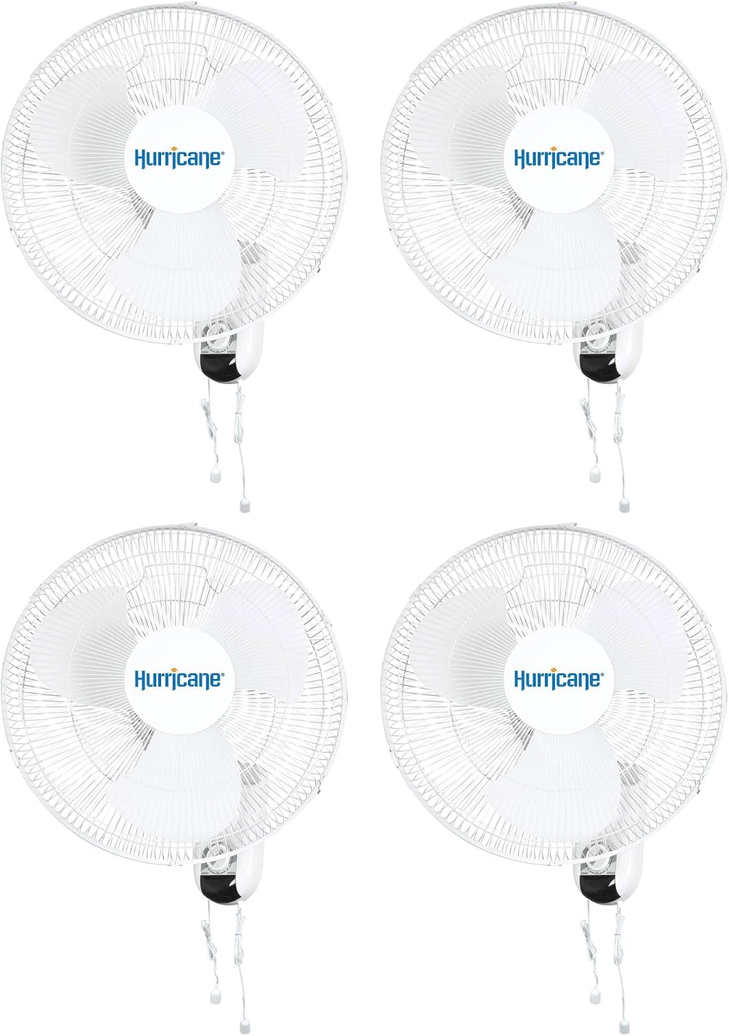 Hurricane Classic 6 Inch Clip Fan, 2 Speed Portable Desk Table Fan with Tilt, White