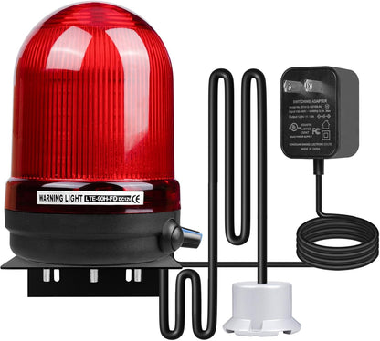 Sump Pump Alarm, High Water Leak Detection, with 110dB Loud Alarm and LED Indicator, 5ft Probe Cable, Suitable for Indoor/Outdoor Systems in Basements, Septic Tanks, and Sumps