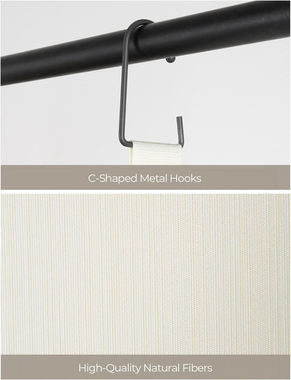 StorageWorks Hanging Closet Organizer, 3-Shelf Hanging Closet Shelves with Top Shelf, 15 ¾"W x 12" D x 31" H, Extra-Large Space, Ivory White