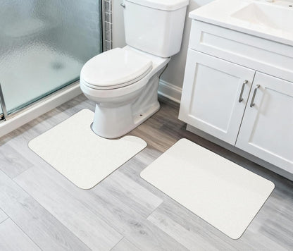 Bath Mat,Ultra Thin Bathroom Rugs,Rubber Bath Mats for Bathroom,No Slip Bath Rugs,Quick Dry,Machine Washable,Low Pile,Absorbent,Shower Outside,Sink,Home Decor Accessories.Grey,1'5"x2'3"(17x27Inch)