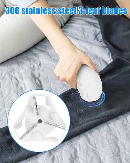 Lint Remover,Fabric Shaver for Clothes,Electric Lint Shaver Rechargeable Long-Lasting Battery,Portable Clothes Shaver Pill Remover,Large Shaving Area 2 Speeds Effortlessly Cut Fuzz Ball Pilling
