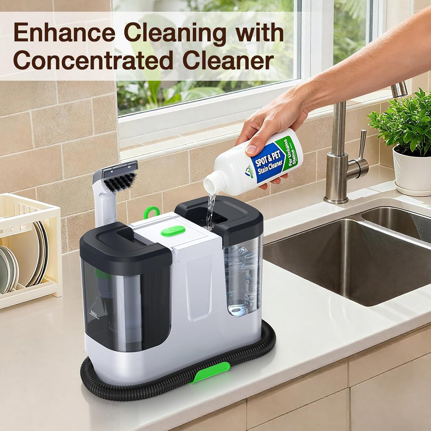 Electric Spin Scrubber, Cordless Cleaning Brush Scrubber with 7 Replaceable Brush Heads and Adjustable Extension Handle, IPX7 Waterproof Power Cleaning Brush for Bathroom Tub Floor Tile Shower