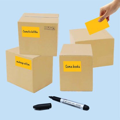 PARLAIM 3 x 5 inch Rectangle Sticker Labels, 250PCS Adhesive Color Coding Stickers for Moving Box Inventory Label, Fluorescent Green