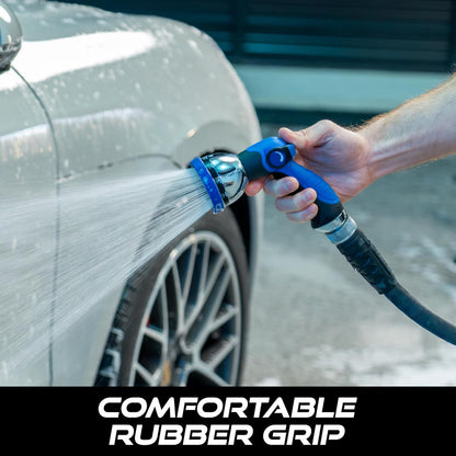 VIKING Hose Nozzle, Garden Hose Nozzle with 8 Spray Patterns, Adjustable and Heavy Duty for Washing Car, Watering Plants, Washing Pets, and Home Use