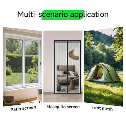 Window Screen Repair Tape, Made of 3M Tape, Screen Repair Kit for Small Holes and Tears of Windows, Doors, Mosquito Net, Strong Adhesive Patch Kit Fiberglass Mesh Tape (Transparent)