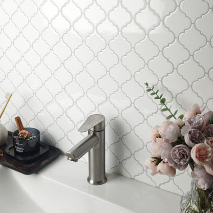 Arabesque Peel and Stick Backsplash for Kitchen, Thicker Design 3D Self Adhesive Wall Tiles, 12"x12" Peel and Stick Wall Tiles, Dark Grey 10-Sheet Stick on Tiles for Kitchen and Bathroom.