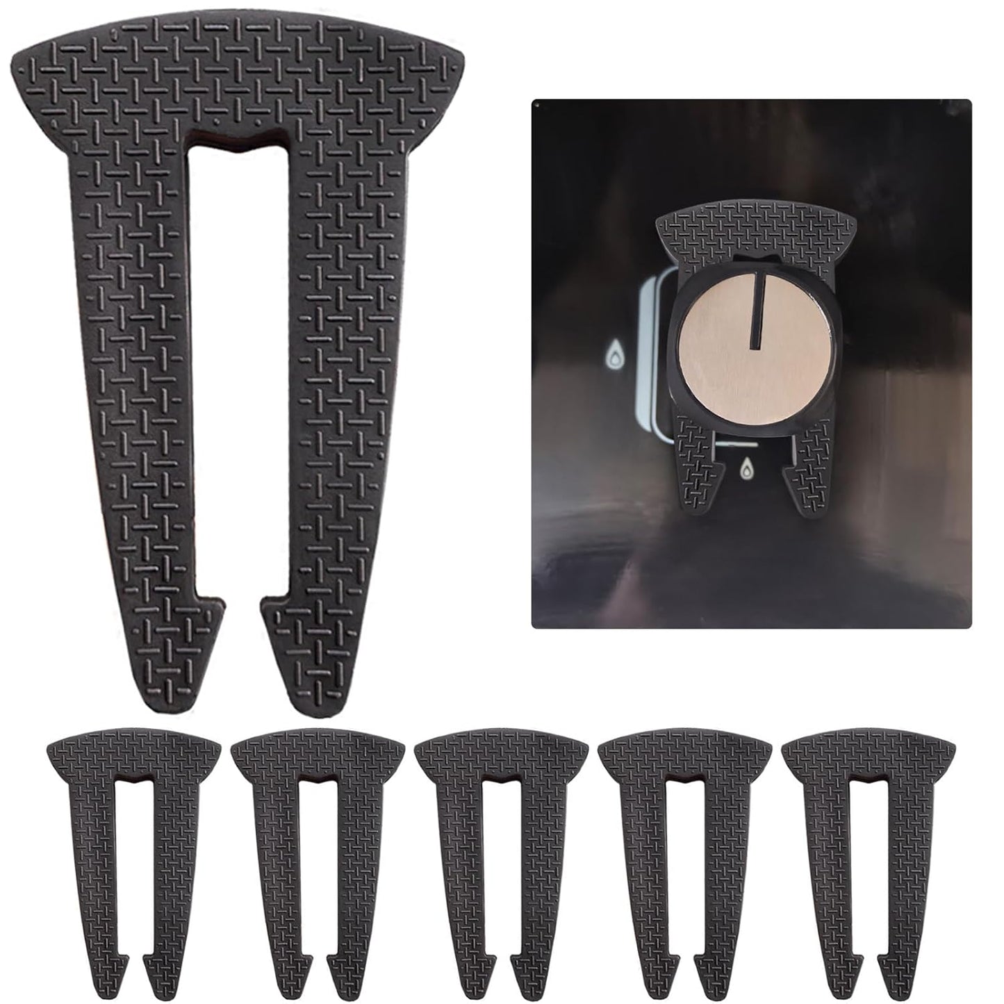 6PCS Gas Stove Knob Safety Covers, Baby Burners Proof Stove Knob Lock, Children and Pets Silicone Safety Stove Knob Lock, Heat-Resistant Stove Locks(Black)