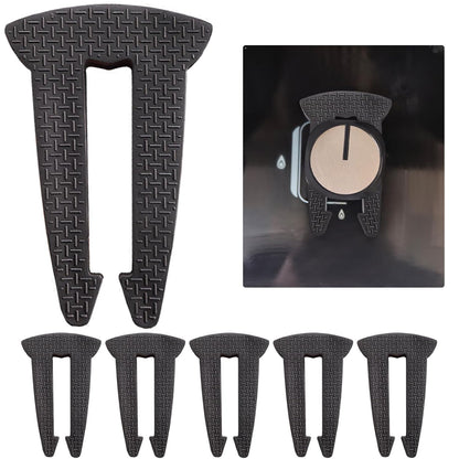 6PCS Gas Stove Knob Safety Covers, Baby Burners Proof Stove Knob Lock, Children and Pets Silicone Safety Stove Knob Lock, Heat-Resistant Stove Locks(Black)