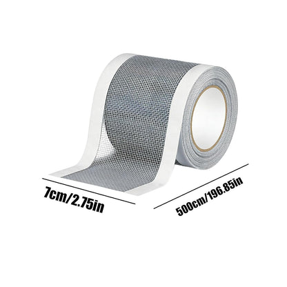 Window Screen Repair Tape, Strong Adhesive Screen Patch, Fiberglass Screens Tape Mesh Repair for Covering Window or Doors Pet Mesh Cage Tears Holes Ideal for Home, Apartment, Dorm