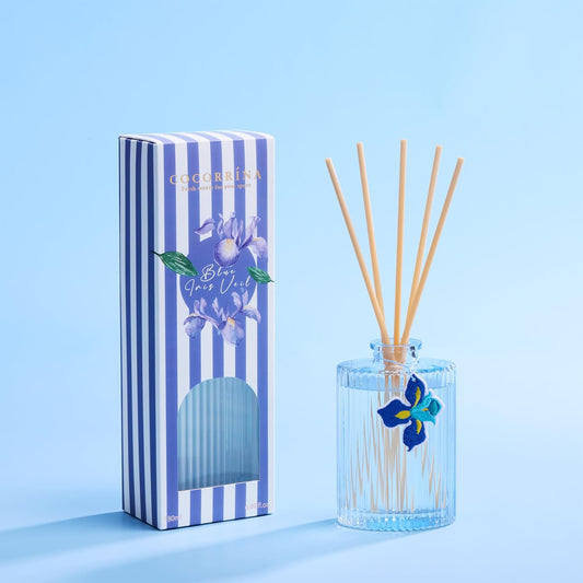 COCORRÍNA Reed Diffuser, White Magnolia Scent Oil Diffuser, 6.09 fl oz, 8 Reeds, Long-Lasting Home Fragrance, Bathroom Bedroom Office & Shelf Decor