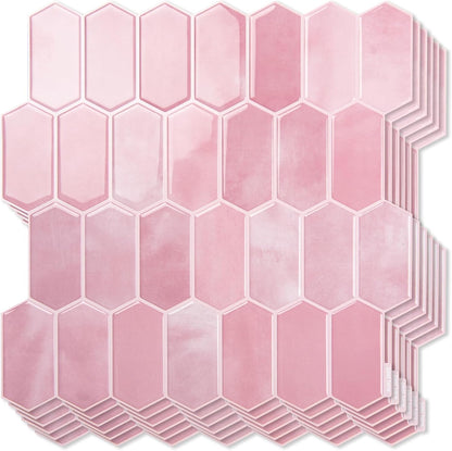 Art3d 10-Sheet Heavy-Duty Peel and Stick Backsplash, Self-Adhesive Vinyl Wall Tiles for Kitchen Countertop Bathroom, White
