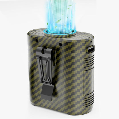 Waist Fan - 3-Speed Clip-On Fan, 16000RPM, 10000mAh Rechargeable Battery, LED SOS Light - Portable Cooling for Outdoor & Work