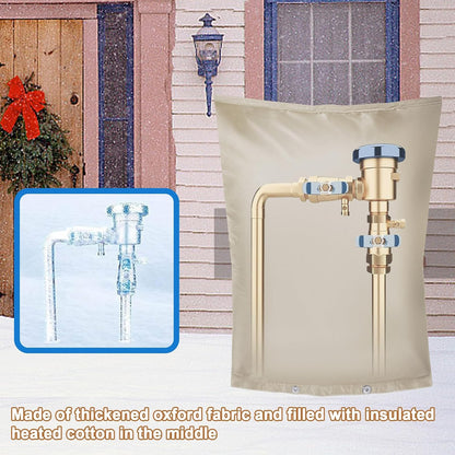 Backflow Preventer Insulation Cover,Pipe Insulation,Outdoor Pipe Covers For Winter Freeze Protection,Outdoor Faucet Covers For Winter Freeze Protection,Insulated Pipe Covers For Outside (30w*26h)