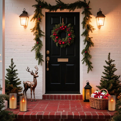 wemarry Flameless Candles 4" 5" 6" Acrylic Glass Pillars 3" Diameter Battery Operated Flickering Candles Include 8-Key Remote with Timer Function 400+ Hours (Amber, Warm Light 3 Pack)