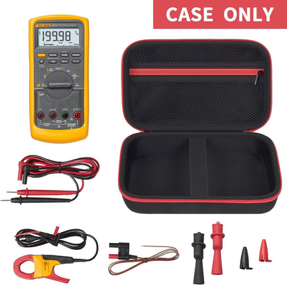 Comecase Hard Carrying Case for Fluke 87-V/ 88V/ 15B+/ 17B+ and More Digital Multimeter, Protective Travel Storage Bag - Black