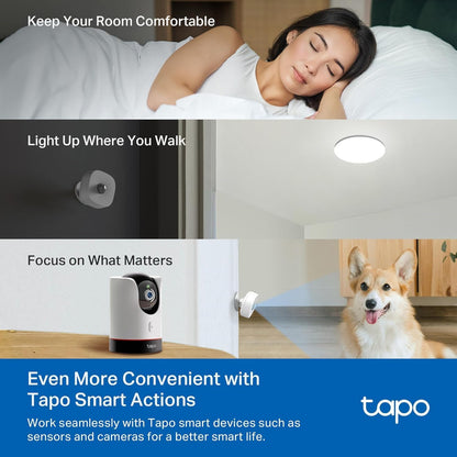 TP-Link Tapo Smart Water Leak Detector, Requires Tapo Hub, Water Leak Sensor Wi-Fi with Rapid Dripping Detection, 90dB Adjustable Alarm, App Alerts, Compatible with Alexa and Google Home, T300