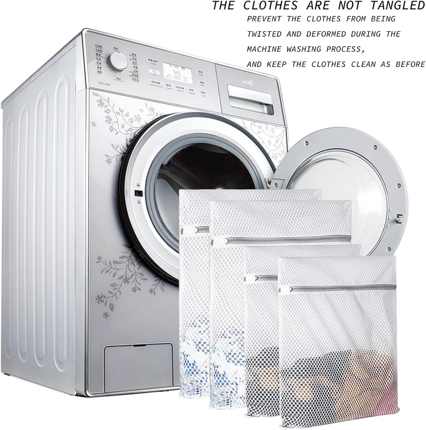 2 XX-Large Honeycomb Mesh Laundry Bag Delicates Durable for Washing Machine,24 x 24 Inches lingerie bags for Laundry, Travel Storage Organize Bag for Cotton Clothes,Sheet,Sweater, Shoes