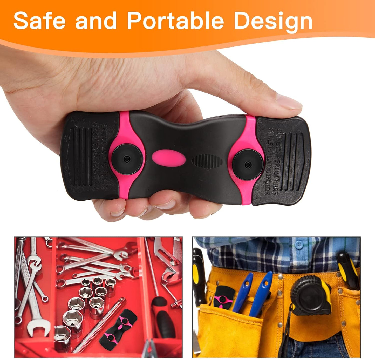 Razor Blade Scraper Tool Kit - 2Pack Razor Scrapers & 20Pcs Extra Blades | Plastic Paint Scraper Tool, Razor Scraper Tool for Glass Top Stove, Paint Scrappers for Cleaning Window, Cooktop, Oven, Floor