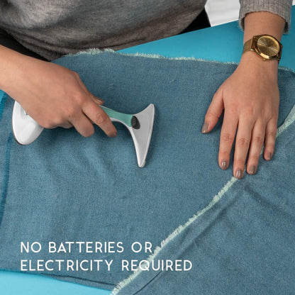 GLEENER Battery-Free 4-in-1 Fabric Shaver & Lint Brush | Ultimate Fuzz Remover | Adjustable Depiller Lint Remover for Clothing & Furniture (Slate Blue)