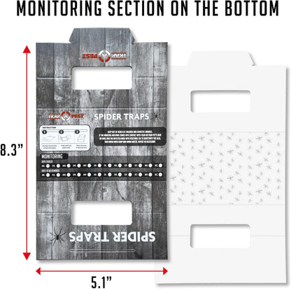 Spider Traps for Inside Your Home (16 Traps) - Spider Catcher Insect Traps Indoor - Spider Traps Indoor Bug Traps Sticky Traps for Spiders - Pre Baited Ultra Sticky Insect Glue Traps - Trap a Pest