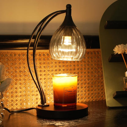 Candle Warmer Lamp with Timer Dimmer - Electric Light Wax Warmer for Jar Candles - Lamp with 2 Bulbs, Unique Birthday Gifts for Women Mom House Warming Gifts New Home Decor