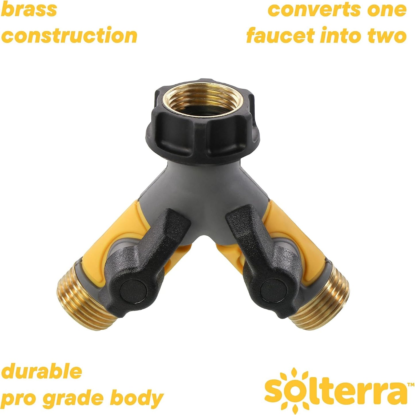 Solterra Garden Hose Manifold with Shut-offs