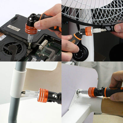 Precision Ratchet Screwdriver Set, JAKEMY 69 in 1 Household Screwdriver Home Repair Tool Kit, Disassemble Magnetic Rotating Ratchet Screwdriver Kit for Furniture/Car/Computer/Electronics Maintenance