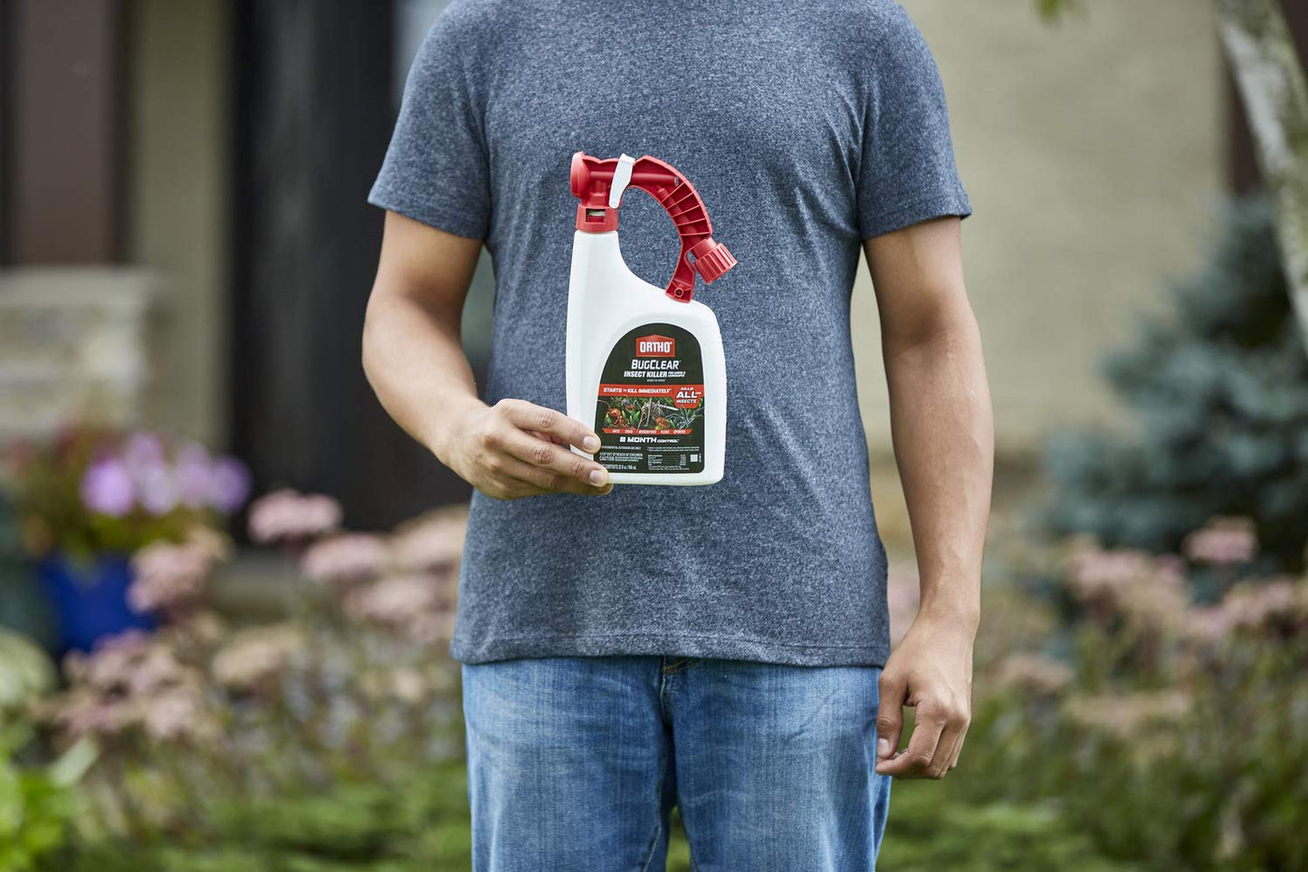 Ortho BugClear Insect Killer for Lawns & Landscapes Ready to Spray - Hose-End Applicator, Outdoor Bug Spray, Kills Mosquitoes, Ants, Spiders, and More, 32 fl. oz.