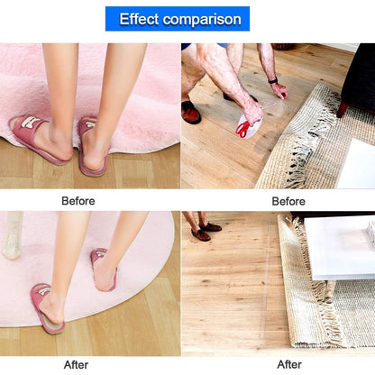Double Sided Tape Heavy Duty, 3M Mounting Tape, Traceless Reusable Clear Adhesive Nano Tape, Washable Removable Strong Sticky Gel Grip Tape for Home Wall Photos Posters Fix Carpet Mats