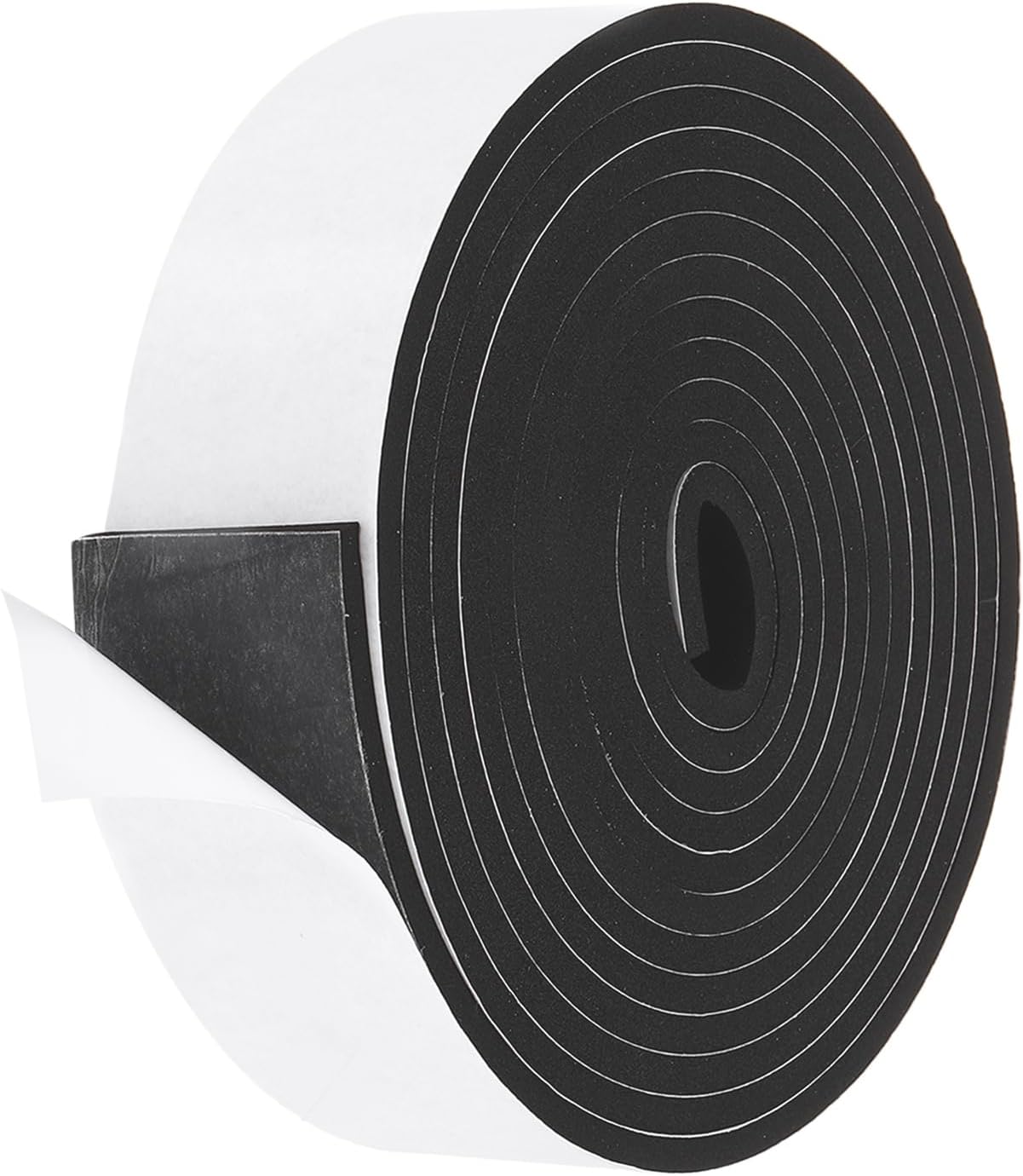 PATIKIL Weather Stripping Door Seal Strip, 3/8 Inch x 1/4 Inch x 32 Ft Self Adhesive Soundproof High Density Foam Tape Insulation for Door Window Air Conditioning, White - Colors A