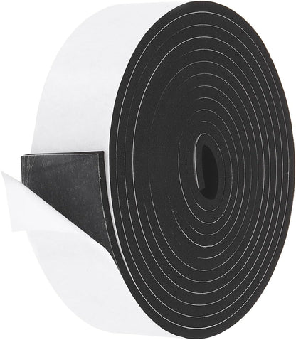 PATIKIL Weather Stripping Door Seal Strip, 3/8 Inch x 1/4 Inch x 32 Ft Self Adhesive Soundproof High Density Foam Tape Insulation for Door Window Air Conditioning, White - Colors A